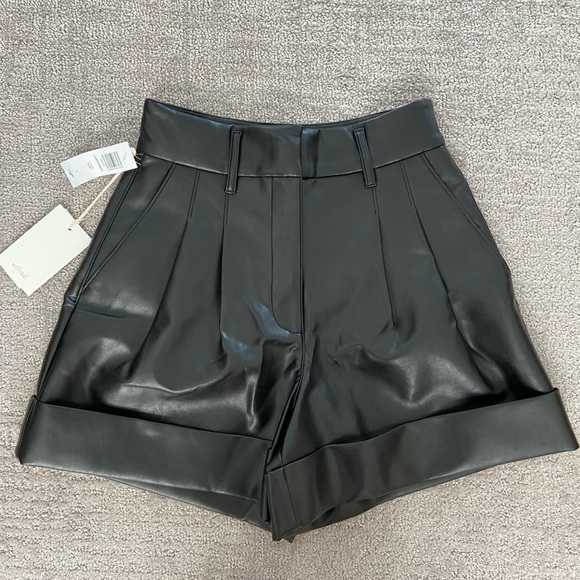 Aritzia Pants - NEW ARITZIA WILFRED | VEGAN LEATHER SHORTS